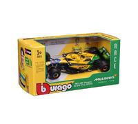 Bburago F1Formula 1 MCLAREN MCL38 (2024) - NORRIS - SENNA LIVERY - 1:43 Scale - Incredibly Detailed Die-Cast Replica Collectible Race Car Model, Multiple Colours