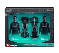 Bburago 1:43 F1 Twin Pack Mercedes AMG W-15 #63 George Russell Seasonal Livery &