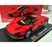 Bburago 1:43 Ferrari Daytona SP3 Diecast Metal Model Car Acrylic Cover+Base New