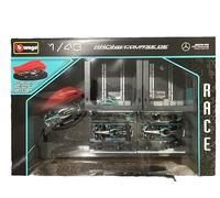 Bburago 1:43 Formula Racing Paddock Set, AMG PETROAS Formula ONE Team