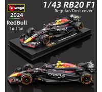Bburago 1:43 Red Bull Racing RB20 F1 Model #1 Verstappen #11 Perez Alloy Car 2024 Season Formula Racing Redbull Die Cast Toy No.11 Regular