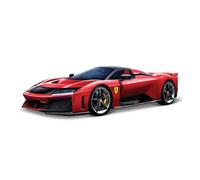 Bburago 1:43 Scale Ferrari F80 - Race & Play Die-Cast Model Car | Official Ferrari Licensed Hypercar Replica | Compact Collector's Model | Red