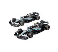 Bburago 1:43 Scale Mercedes-AMG F1 W16 2025 - George Russell & Kimi Antonelli Team Two-Pack | Official Mercedes Licensed Die-Cast Set | 2025 Formula 1 Collector's Set