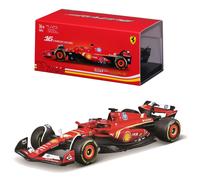 BBurago 1:43 Scale Model Ferrari SF-24 (2024) with Helmet - Leclerc #16