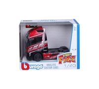 Bburago 1/43 Street Fire - Volvo FH16 Globetrotter 750 XXL Truck Cab - Red metal - New 2024