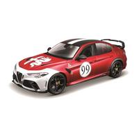 1:18 BURAGO Alfa Romeo Giulia Gtam #99 Racing 2020 Alfa Red White BU01449 Model