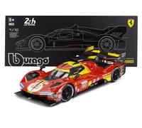 BBURAGO 16312-50 FERRARI 499P 3.0L WINNER LE MANS 2024 SHOWCASE BOX 1/18