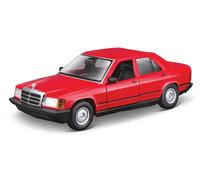 Bburago 18-21103 RD 1:24 Scale 1987 Mercedes-Benz 190E Red Evokes Memories