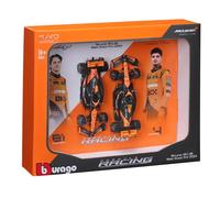 Bburago 18-38109 2024 F1 McLaren ML38 2 Car Set Norris And Piastri