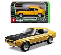 Bburago 1970 Ford Capri RS2600 Super Car - 1:32 Scale - Incredibly Detailed Die-Cast Replica Collectible Vehicle Model, Multiple Colours