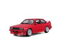 Bburago - 1988 BMW 3 Series, 1:24 Scale Diecast Car, Red, Ages 3+ | Collectible 1980s Classic Saloon Model Car with Opening Doors, Officially Licensed, Sporty Character