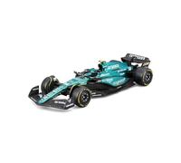 Bburago Formula 1 F1 Asto Martin AMR 23 Alonzo (2023) - 1:43 Scale - In credibly Detailed Die-Cast Replica Collectible Race Car, Blue