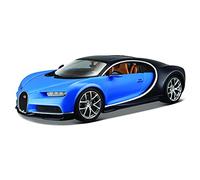 Bugatti Chiron 2016, light & dark blue, 1:43 scale model, supercar collection