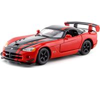 Fiat 124 Spider in metallic grey, 1:24 scale car model from Bburago, 21083G