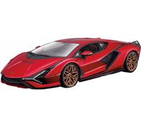 Bburago B18-21099R 1:24 Lamborghini SIAN FKP 37 RED, Assorted Designs and Colou