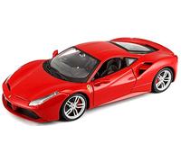 Bburago B18-26013 1:24 Scale Race And Play Of The Ferrari 488 Gtb Sports Car Die-Cast Model, Red, 3155.62 cc