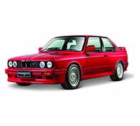 BMW 3 Series M3 1988 Red Bburago 1/24 scale diecast retro car model