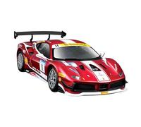 Bburago Build-It-Yourself Die-Cast Supercar Model Kit - Ferrari 488 Challenge - 1:24 Scale - Exceptionally Detailed Collectable Replica Race Car