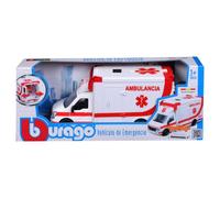 Bburago Die-Cast MUNICIPLE AMBULANCE With STRETCHER Collectible Model Toy - 1:50 Scale