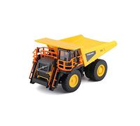 BBurago Diecast Model Volvo R1000 Rigid Hauler B18-32089 1:60 Scale Yellow, Working Dump Bed