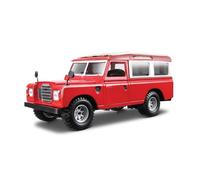 Red Land Rover Series 3 Utility LWB 109 Bburago 1:24 Scale Diecast Model Burago