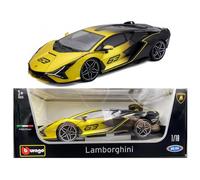 Bburago 1:18 Lamborghini Sian FKP 37 Diecast Model Car 18-11100