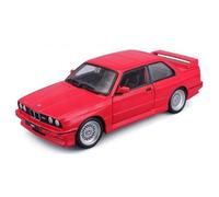BMW 3 Series M3 1988 Red Bburago 1/24 scale diecast retro car model