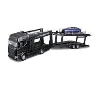 BBURAGO MODEL STREET FIRE MULTICAR CARRIER SCANIA 770 S FRONT TRAILER + LAMBORGH