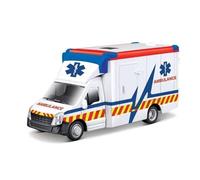 Bburago Die-Cast MUNICIPLE AMBULANCE With STRETCHER Collectible Model Toy - 1:50 Scale