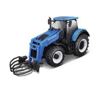 Bburago NEW HOLLAND T7.315 TRACTOR WITH FRONT LOADER - 1:32 Scale - Incredibly Detailed Die-Cast Replica Collectible Model Vehicle