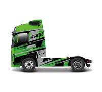 Bburago STREET FIRE HAULERS CUSTOM CABS Die-Cast Truck - VOLVO FH16 GLOBETROTTER 750 XXL 1:43 Scale - Collectible Toy
