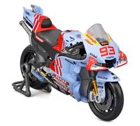 Bburago Ducati Desmosedici GP23 MotoGP Team Gresini Racing 2024 - Marc Márquez #93 - 1:18 Scale Die-Cast Motorcycle Model (Blue)