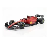 Bburago F1 2022 Ferrari F1-75 Sainz With Helmet 1:18 Scale Model