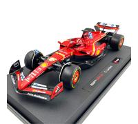 Bburago F1 2024 Ferrari SF-24 Leclerc With Helmet 1:18 Scale Model
