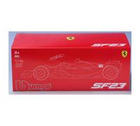 Bburago Formula 1 F1 FERRARI SF-24 (2024) WITH HELMET LECLERC - DELUXE HARD CASE - 1:18 Scale - Incredibly Detailed Die-Cast Replica Collectible Race Car Model
