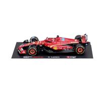 Bburago Formula 1 F1 FERRARI SF-24 (2024) WITH HELMET LECLERC - DELUXE HARD CASE - 1:18 Scale - Incredibly Detailed Die-Cast Replica Collectible Race Car Model