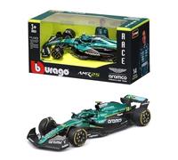 Bburago - F1 Aston Martin AMR25 Formula 1 2025#14 Alonso, 1:43 Scale Diecast Model Car, Official Aston Martin Replica, Realistic Details, Recommended Age 3+ Years