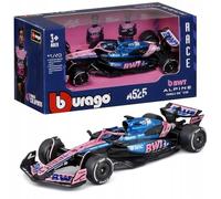 Bburago - F1 BWT Alpine A525 2025#10 Gasly, 1:43 Scale Diecast Car with Authentic Details, F1 Alpine Replica, Blue/Pink Livery, Officially Licensed, Recommended Age 3+ Years