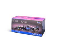 Bburago 1:43 2024 Race BWT Alpine F1 Team A524 with Helmet Gasly #10