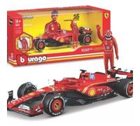 Bburago F1 Ferrari SF-24 2024 w/Leclerc Figure 1:24 B18-26823L