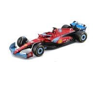 Bburago - F1 Ferrari SF-24 Miami GP 2024#16 Charles Leclerc, 1:43 Scale Model Car, Official Replica Special Miami Livery, Faithful Details, Ferrari Licence, Recommended Age 36+ Months