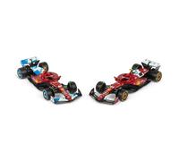 Bburago Ferrari SF-25 1:43 Scale Diecast Twin Pack, Charles Leclerc #16, 2025 Seasonal Livery and Miami GP Special Edition