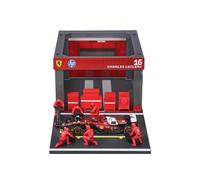 Bburago Ferrari SF-25 2025 Pit Pass Diorama, Ages 3 and up, Red and Black, 1:43 Scale, F1 Sport Theme, Die-cast Metal and Plastic, Die-cast Model and Pit Stop, 33x11x16 cm