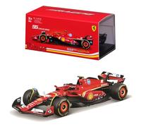 Bburago F1 Formula 1 FERRARI SF-24 (2024) WITH HELMET- SAINZ - 1:43 Scale - Incredibly Detailed Die-Cast Replica Collectible Race Car Model