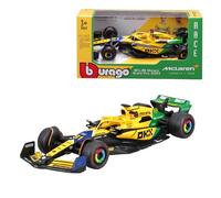 Bburago F1 Formula 1 MCLAREN MCL38 (2024) - PIASTRI - SENNA LIVERY - 1:43 Scale - Incredibly Detailed Die-Cast Replica Collectible Race Car Model