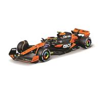 Bburago F1 Formula 1 MCLAREN MCL38 (2024) WITH HELMET - NORRIS - 1:43 Scale - Incredibly Detailed Die-Cast Replica Collectible Race Car Model