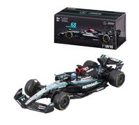 Bburago F1 Formula 1 MERCEDES AMG W15 (2024) WITH HELMET- RUSSELL - 1:43 Scale - Incredibly Detailed Die-Cast Replica Collectible Race Car Model