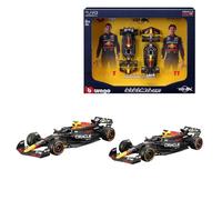 Bburago F1 Formula 1 RED BULL RACING RB20 (2024) - VERSTAPPEN AND PEREZ 2 Pack - 1:43 Scale - Incredibly Detailed Die-Cast Replica Collectible Race Car Models