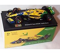Bburago F1 McLaren MCL38 2024 M'onaco GP S'enna L'ando N'orris #4 Vehicle 1.43 scale diecast model