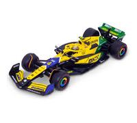 Bburago 1:43 F1 Mclaren MCL38 2024 Norris Ayrton Senna Livery Model Race Car Bburago Multicolor